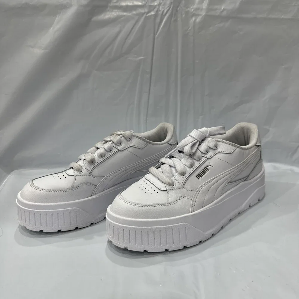 Puma Karmen II IDOL 398876-01 Sneakers Kids US 6.5 White Platform Shoes EBS1129
